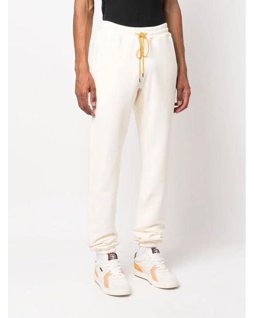 Rhude White Cotton Drawstring Track-Pants for men