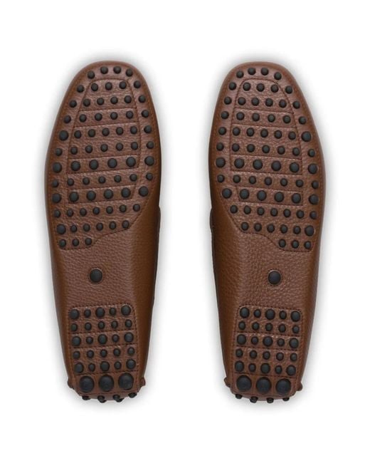 Car Shoe Brown Tassel Leather Driving Shoes for men