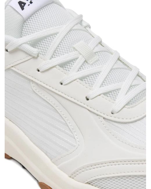 Athletic Propulsion Labs White Jogger Textured Lace-Up Sneakers for men