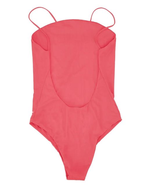 DSquared² Pink Logo-print Swimsuit