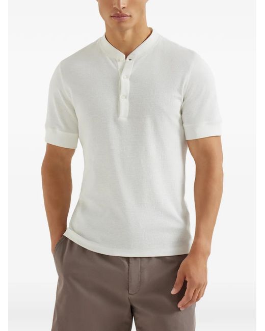 メンズ Brunello Cucinelli ショートスリーブ Tシャツ White