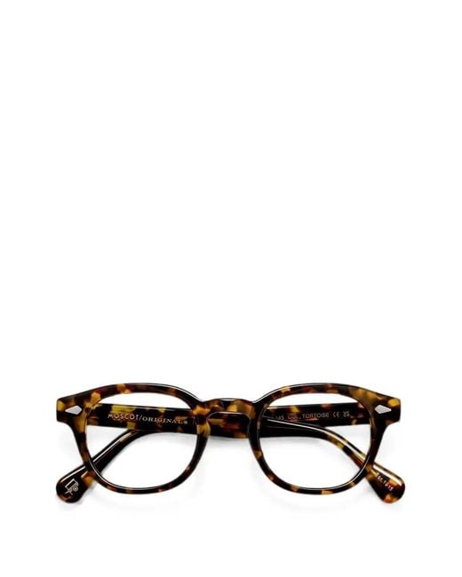 Moscot Black Lemtosh Tortoise-Effect Sunglasses