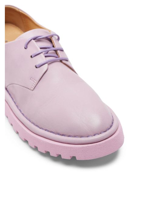 Marsèll Purple Sancrispa Alta Pomice Derby Shoes