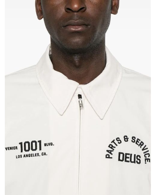 メンズ Deus Ex Machina Logo-embroidered Jacket White