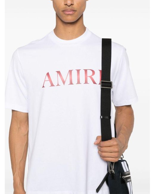 メンズ Amiri ロゴ Tシャツ White