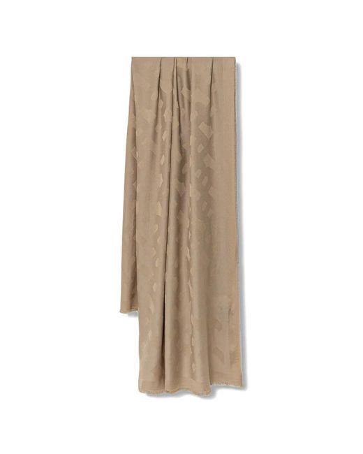 Boss Natural Monyque Fringed Scarf