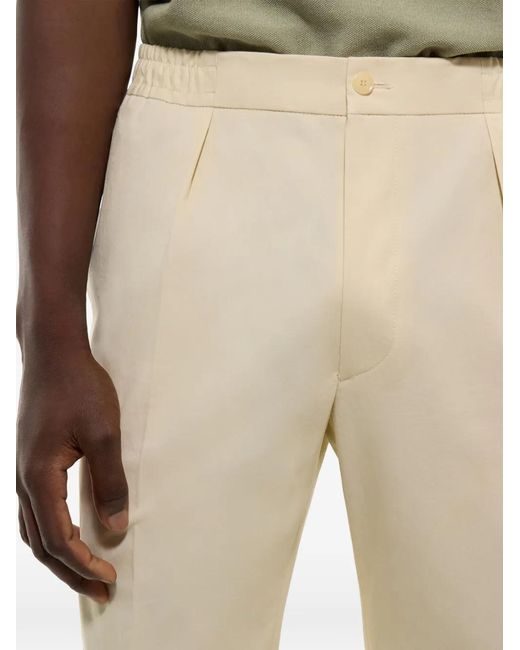 Fursac White Pleated Trousers for men