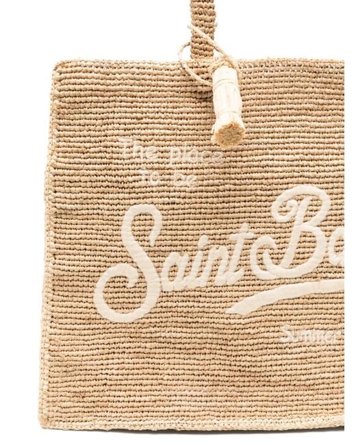 Mc2 Saint Barth Vanity ラフィア ハンドバッグ Natural