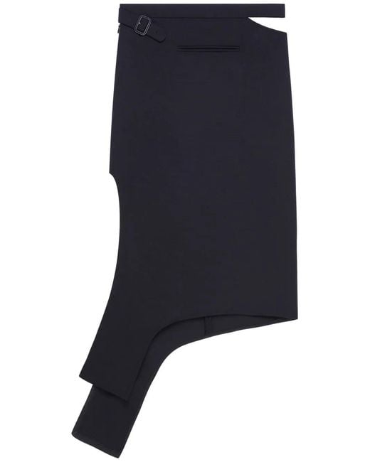 Courreges Slash Midi-Rok in het Blue