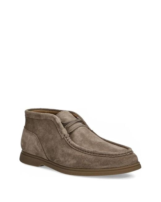 Boss Brown Suede Desert Boots for men
