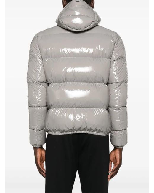 Herno Gray Relaxed Fit Padded Jacket for men