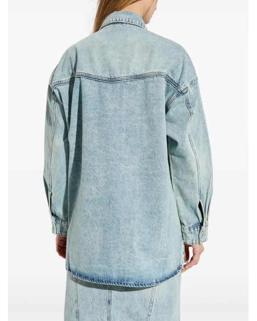 Gestuz Gzasher Denim Blouse in het Blue