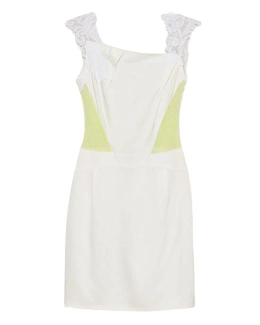Gemy Maalouf レースインサート ミニドレス White