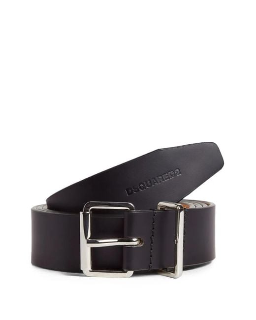 DSquared² Black Leather Belt