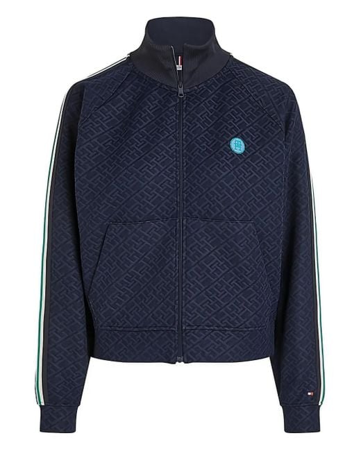 Tommy Hilfiger Blue Zip-Up Sweatshirt