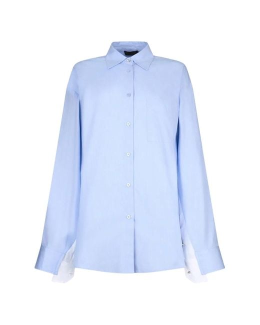 Liu Jo Blue Double-Layer Shirt