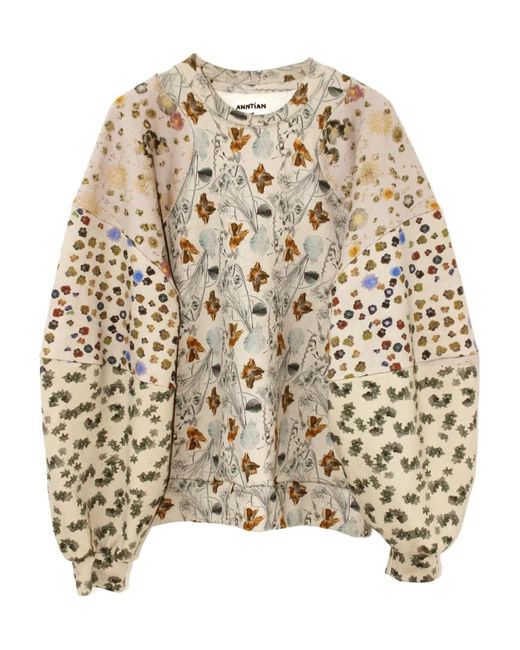 Pull À Design Patchwork Anntian en coloris Natural