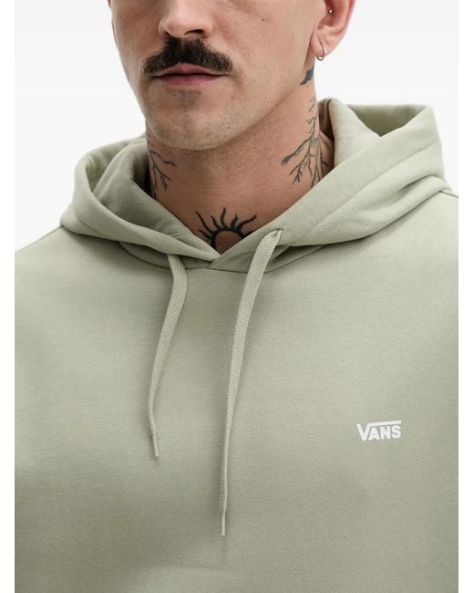 Vans Green Logo-Print Drawstring Hoodie for men