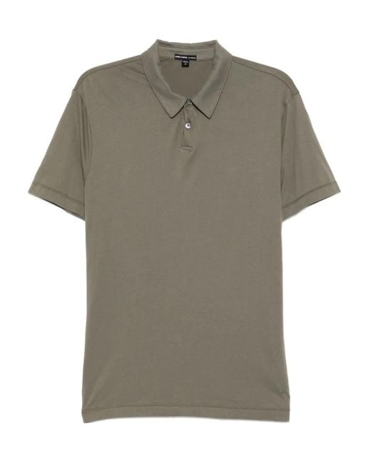 James Perse Gray Plain Polo Shirt for men