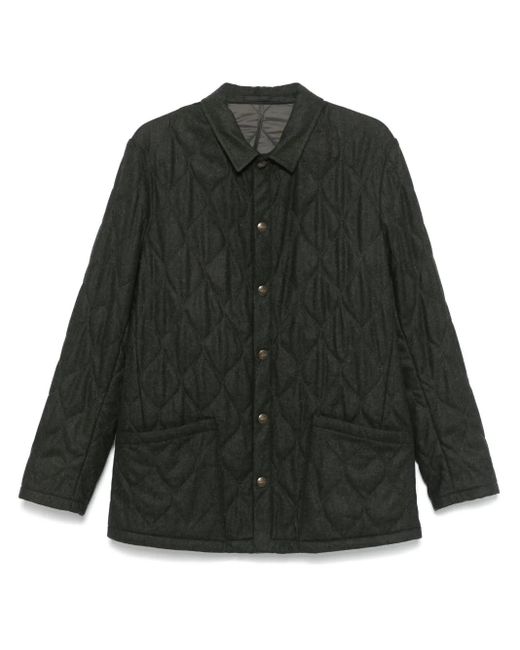 Boglioli Gray Diamond-Quilted Jacket for men