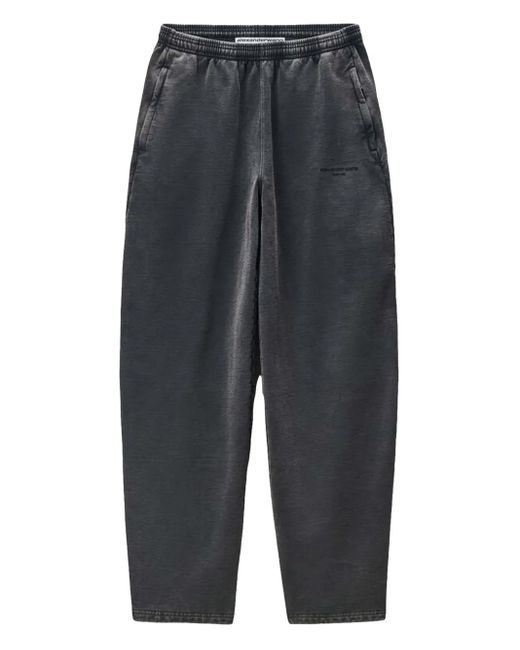 Alexander Wang Gray Elastic-Waistband Track Pants