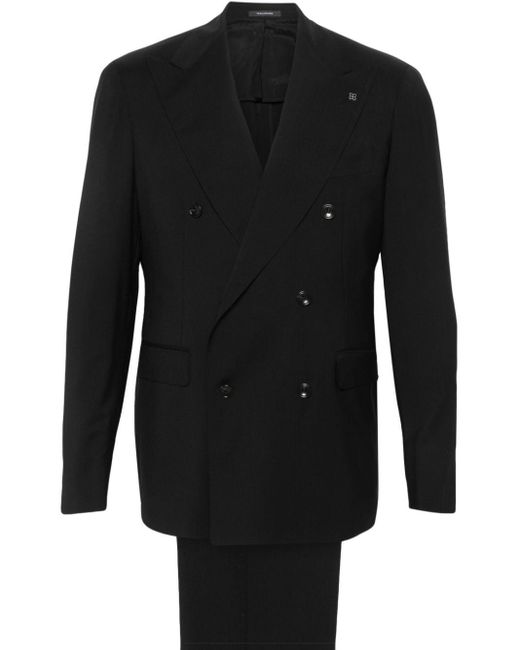 Tagliatore Doppelreihiger Anzug in Black für Herren