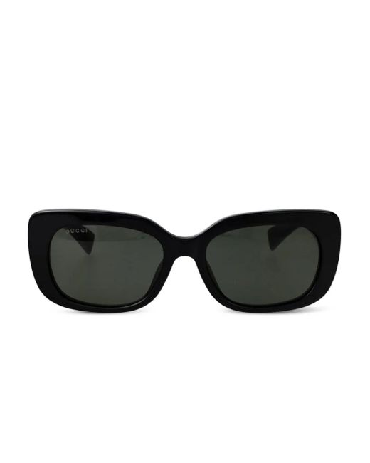 Gucci Black Low-Nose Bridge Sunglasses