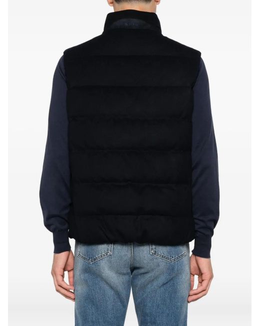 Chaleco Acolchado Con Cremallera Kiton de hombre de color Black