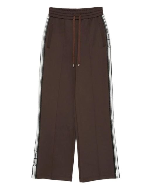 Maje Brown Drawstring Track Pants