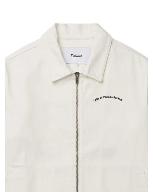Palmes White Lake Zip-Up Jacket for men