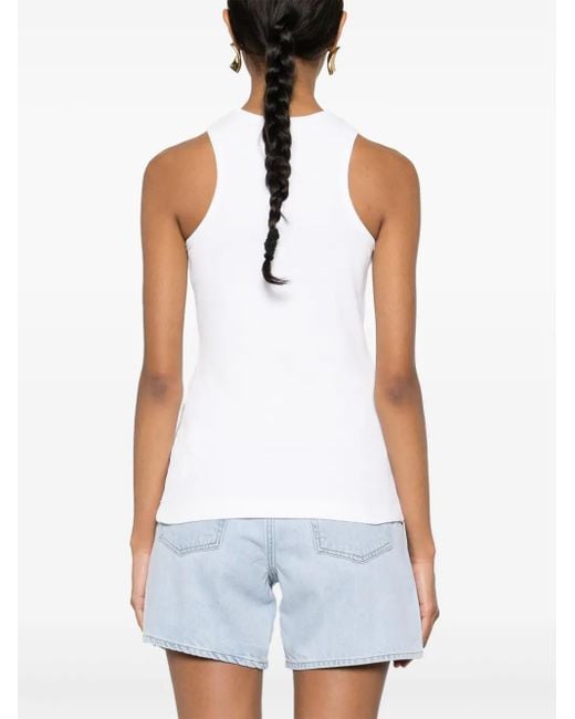 Top de canalé Dove Ioana Ciolacu de color White