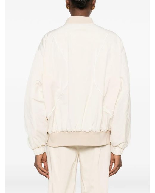 Patrizia Pepe Natural Panelled Bomber Jacket
