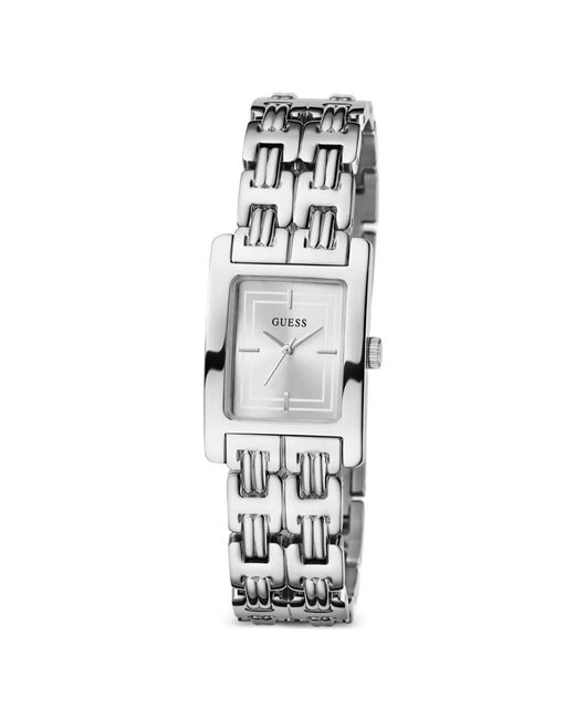 Guess White Cove Rectangular-Face 23Mm Watch