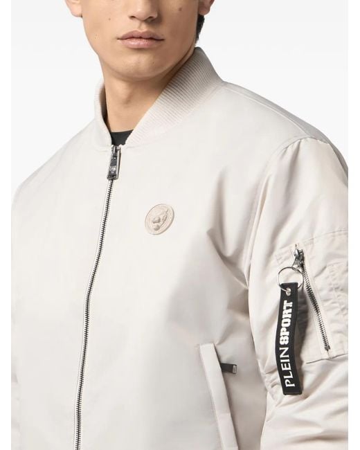Philipp Plein Icon Bomberjack in het White voor heren