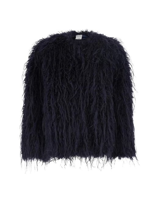 Forte_forte Blue Faux-Fur Coat