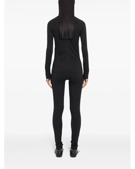 MM6 MAISON MARGIELA X SALOMON Black Logo-Print Top