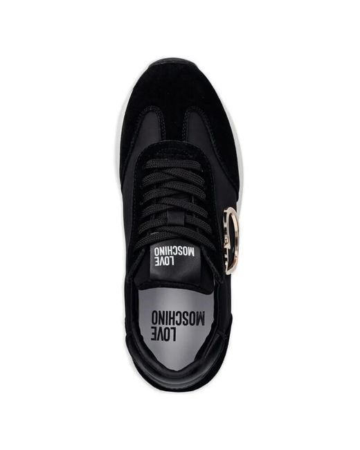 Love Moschino レディース ブラック ハート スニーカーの通販はau PAY