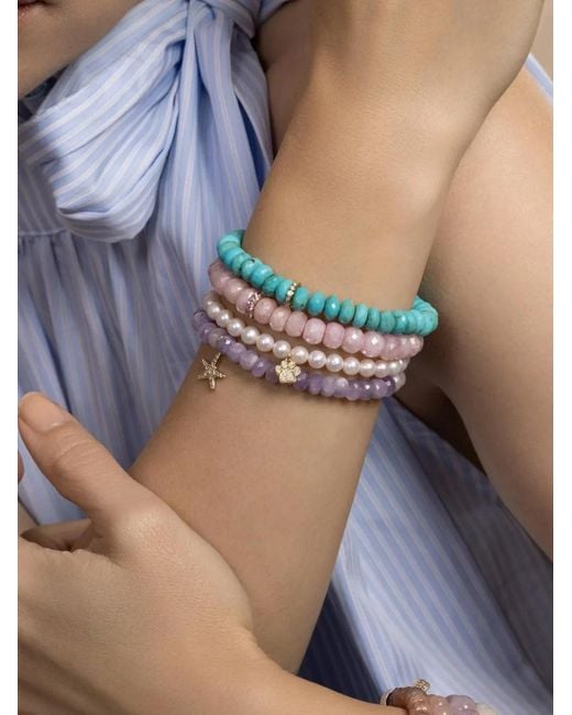 Sydney Evan Blue Paw Charm Bracelet