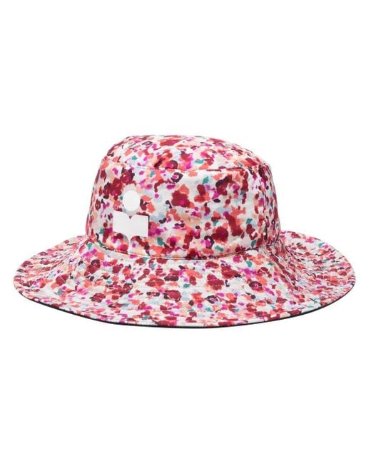 Isabel Marant ドローストリング バケットハット Red