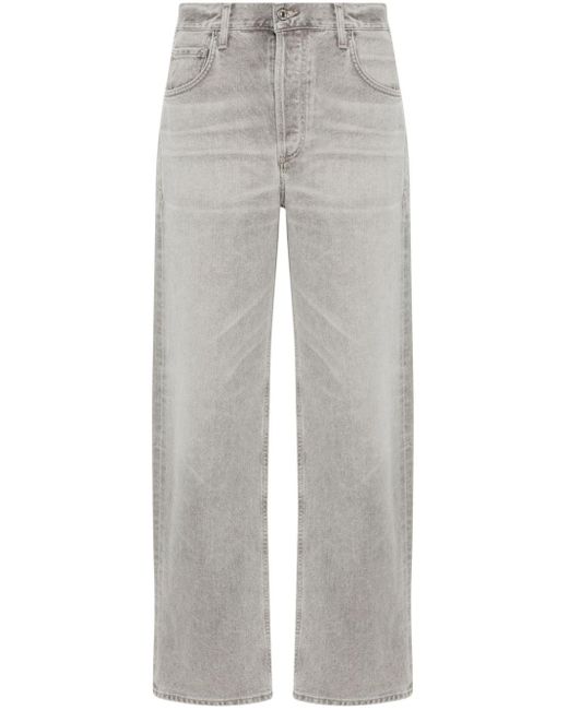 Citizens of Humanity Gray Ayla Wide-leg Jeans