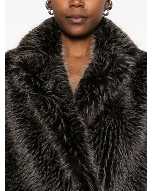 VALENTINI 1972 Black Funnel-Neck Coat