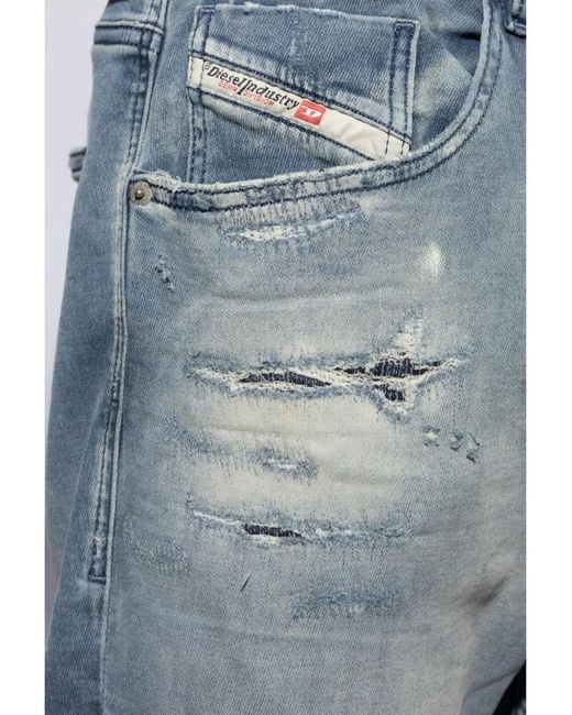 DIESEL Blue D-Krooley Tapered-Leg Jeans for men