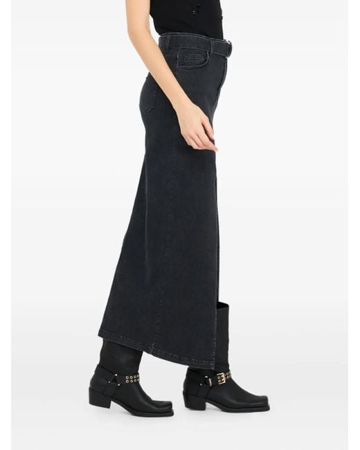 Liu Jo Black Jeans-Maxirock mit Gürtel
