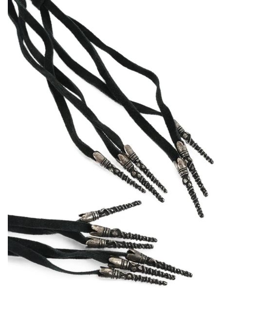 DSquared² Black Crystal-Embellished Belt
