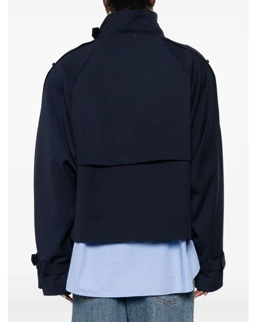 Gestuz Blue Double-Breasted Jacket