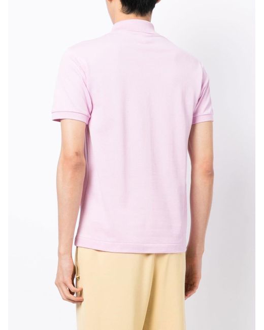 Lacoste Poloshirt mit Logo-Patch in Pink für Herren | Lyst DE