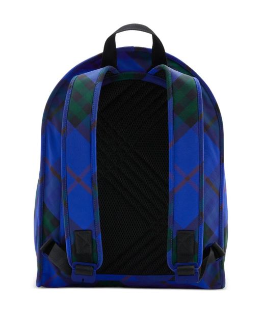 メンズ Burberry Shield ヴィンテージチェック バックパック Blue