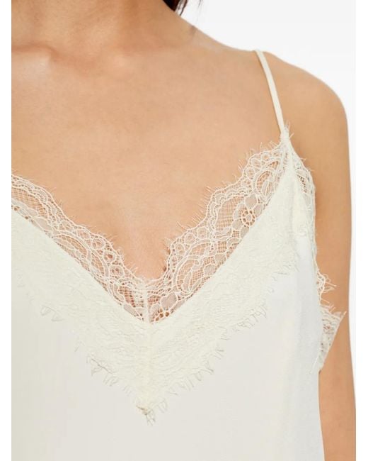 Rohe White Lace-Trim Camisole