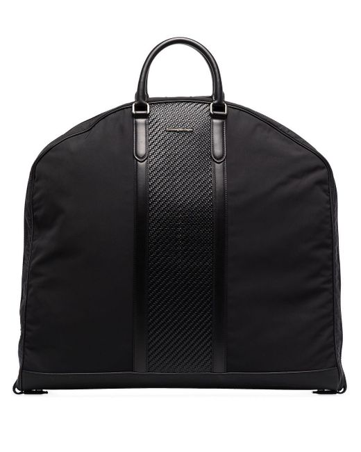 Zegna Contrast Trim Suit Bag in Black for Men | Lyst