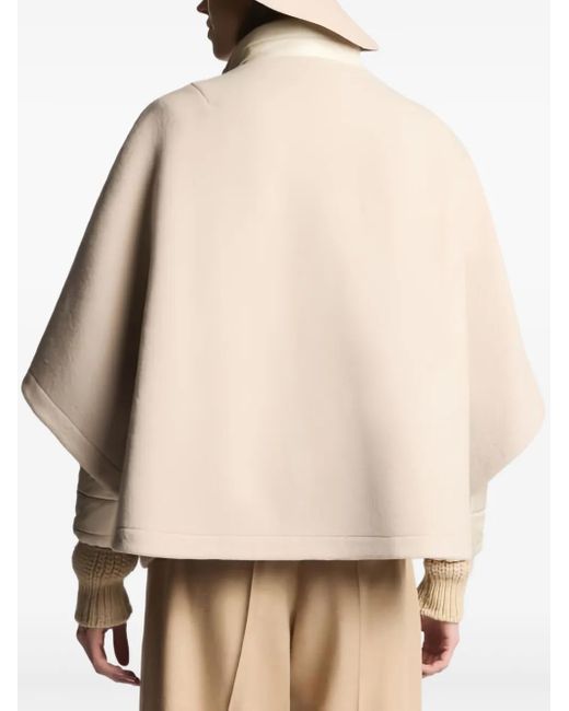 Fay Natural Double-Face Three-Way Cape